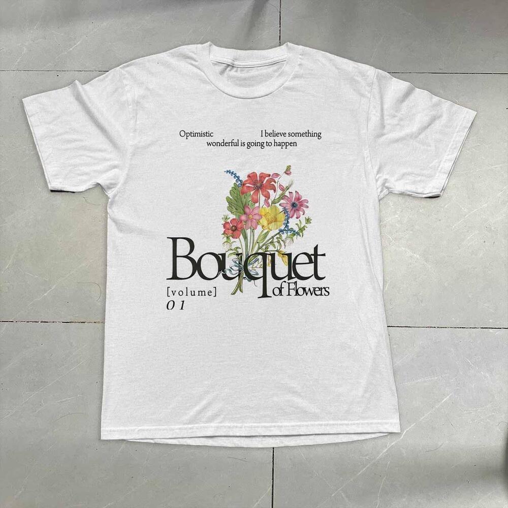 Style Bouquet Of Flowers White T-Shirt